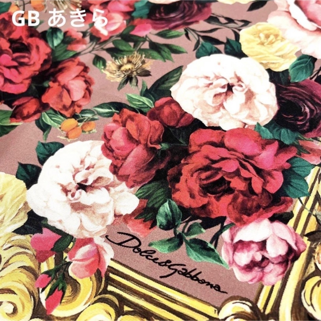 新品タグ付き】dolce&gabbana バロックローズ シルクスカーフ正規品 新品タグ付き】dolce&gabbana バロックローズ シルクスカーフ正規品
