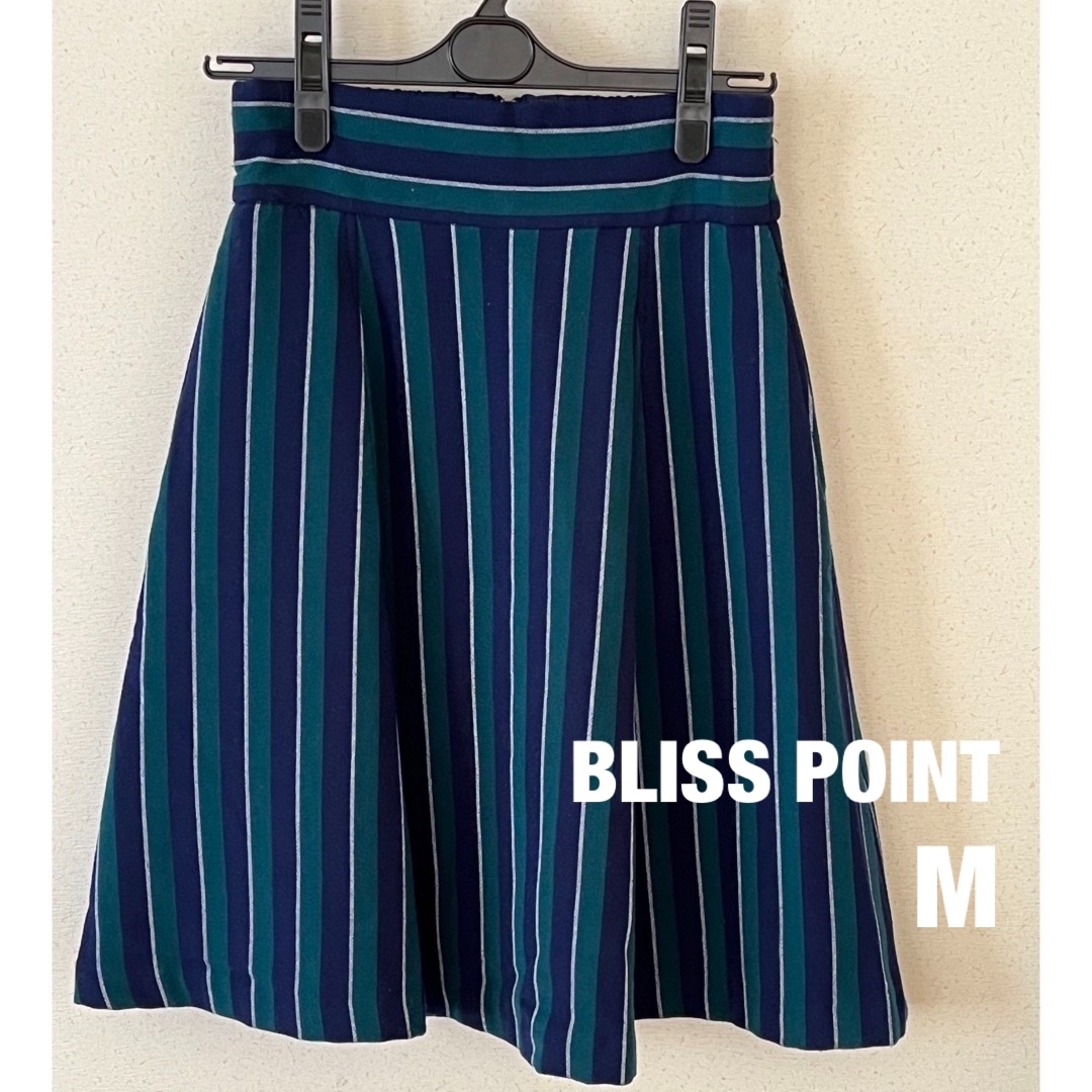 BLISS POINT(ブリスポイント)のBLISS POINT/ブリスポイント　膝丈フレアスカート　裏地あり　Mサイズ レディースのスカート(ひざ丈スカート)の商品写真