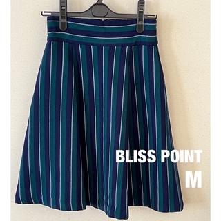 ブリスポイント(BLISS POINT)のBLISS POINT/ブリスポイント　膝丈フレアスカート　裏地あり　Mサイズ(ひざ丈スカート)