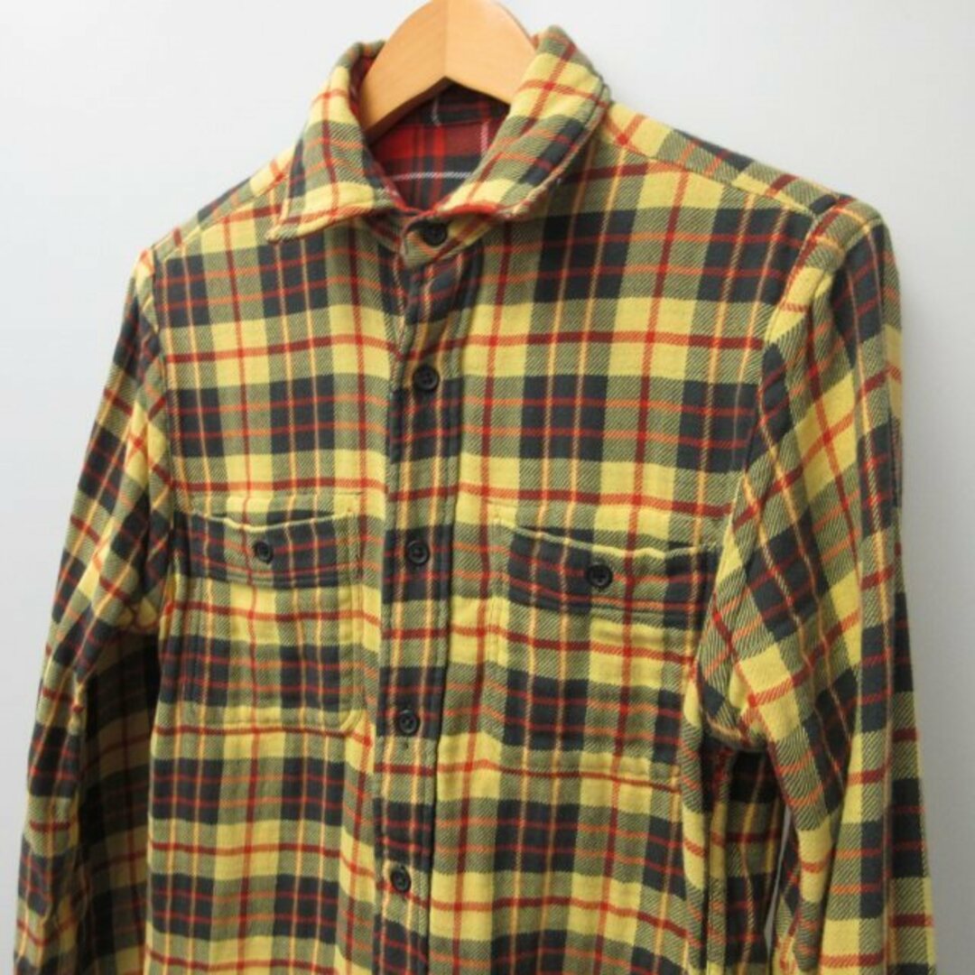 ラルフローレン ラグビー リバーシブル ネルシャツ チェック XS STK メンズのトップス(シャツ)の商品写真