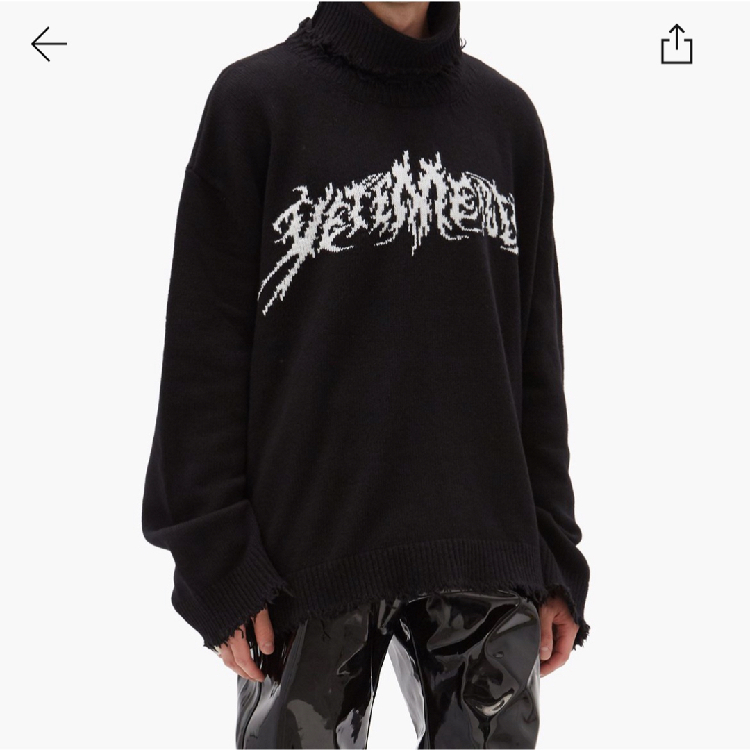 VETEMENTS(ヴェトモン)のvetements ロゴニット S メンズのトップス(ニット/セーター)の商品写真