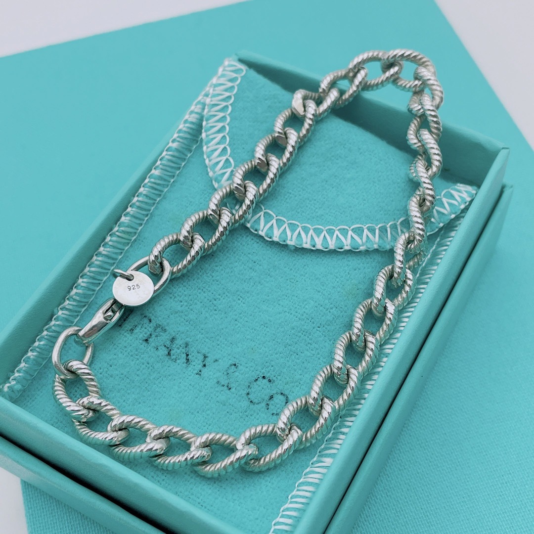 【極美品】Tiffany \u0026 Co. ツイスト　ブレスレット　シルバー　チェーン