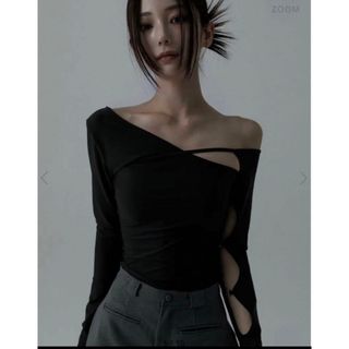 アレキサンダーワン(Alexander Wang)のmelt the lady peephole layered tops(カットソー(長袖/七分))