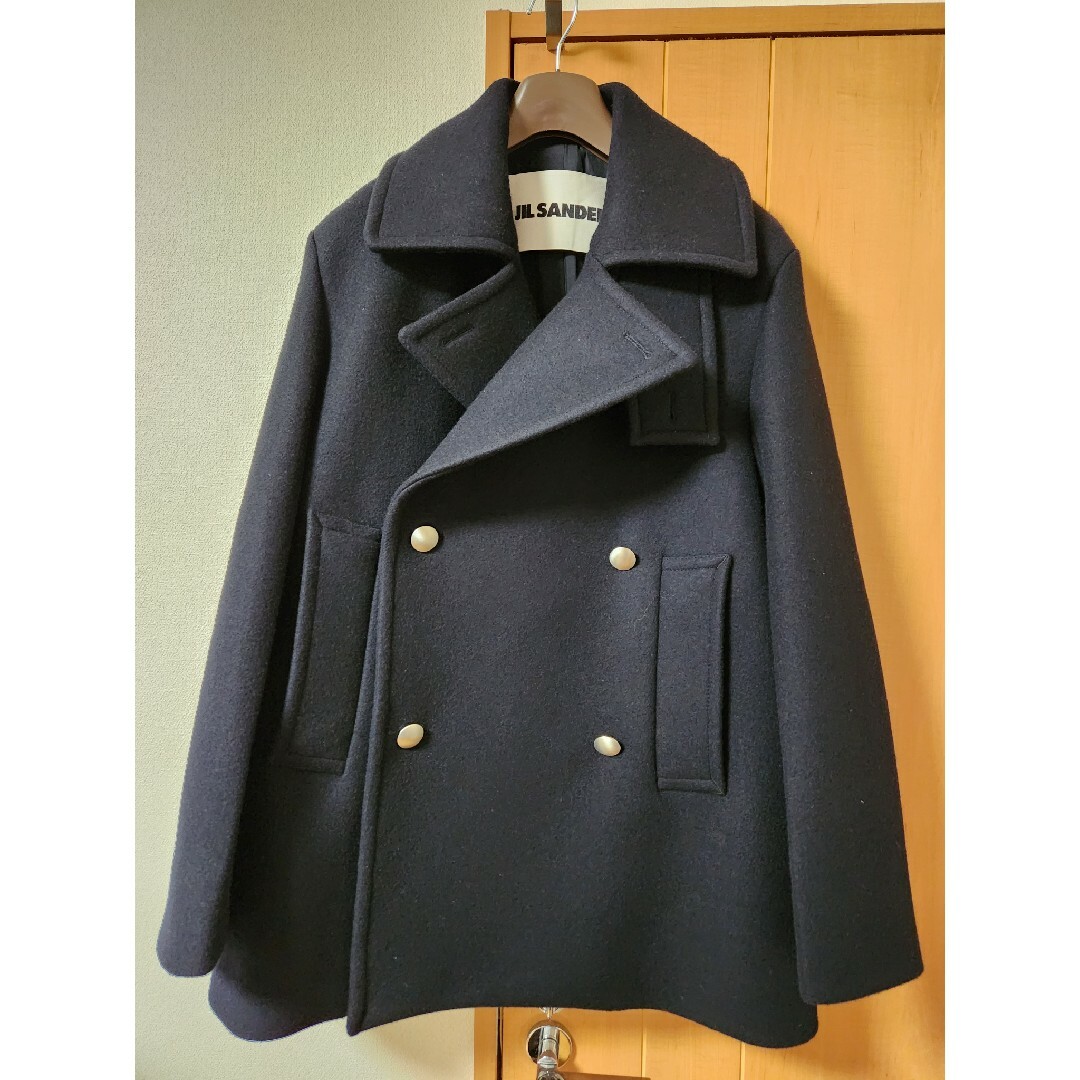 Jil Sander(ジルサンダー)のJIL SANDER ジルサンダー Pコート CABAN 01 22AW 46 メンズのジャケット/アウター(ピーコート)の商品写真