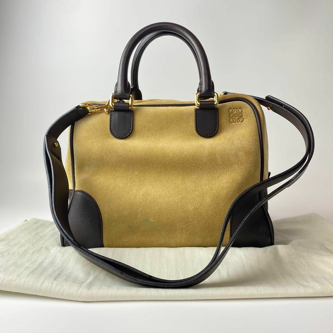 LOEWE(ロエベ)の美品 ロエベ LOEWE アマソナ スエード 2way ショルダー ハンドバッグ レディースのバッグ(ハンドバッグ)の商品写真