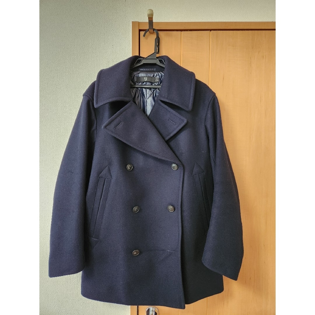 UNIQLO - UNIQLO +J ウールブレンドオーバーサイズピーコート