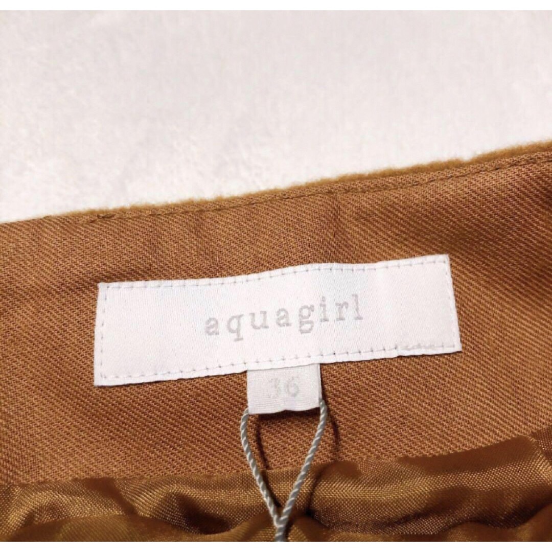 aquagirl(アクアガール)の新品　aquagirl アクアガール　タイト　スリット　ラップ　ウール　スカート レディースのスカート(ロングスカート)の商品写真