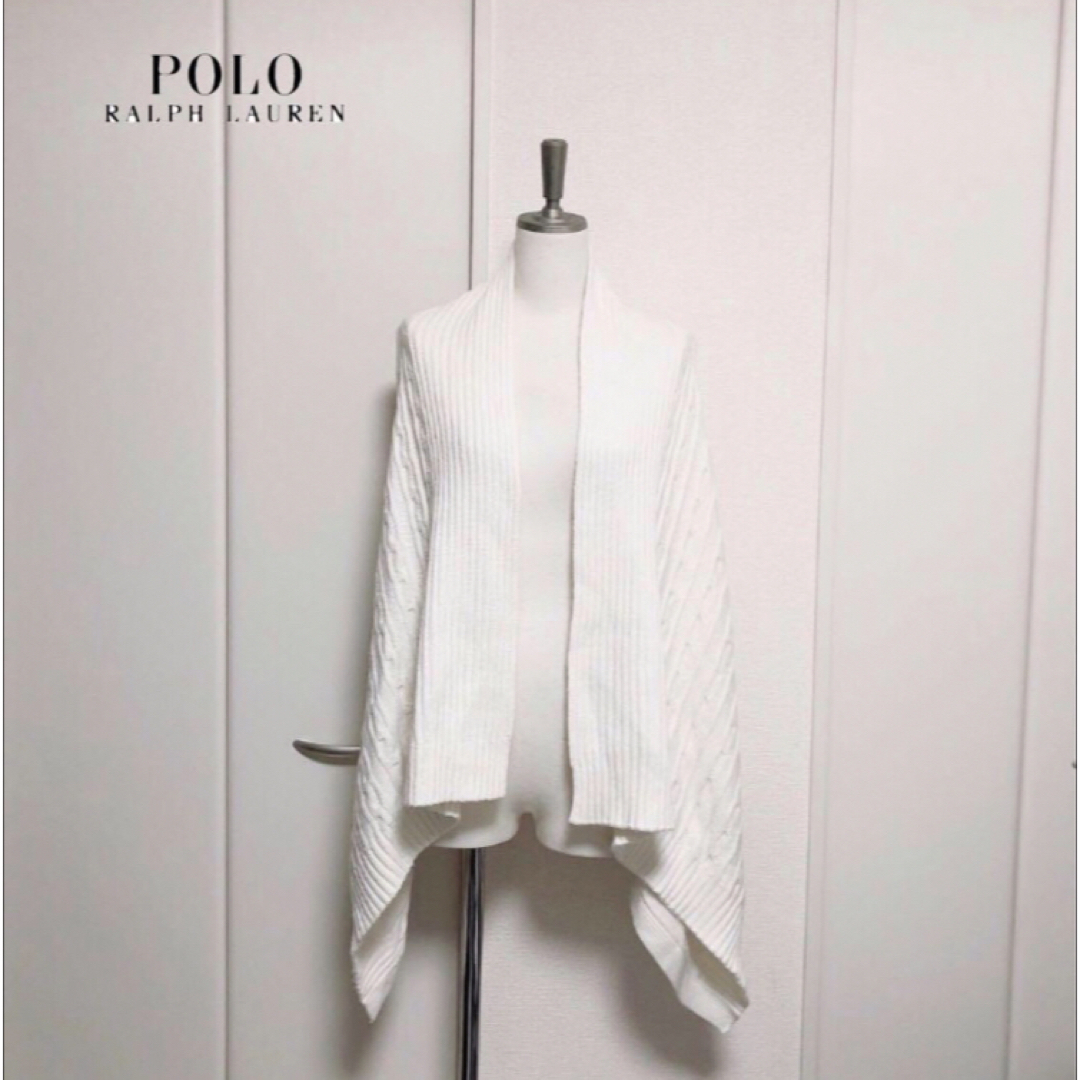 RALPH LAUREN ケーブル ロング ニット カーディガン ジレ ポンチョ | フリマアプリ ラクマ