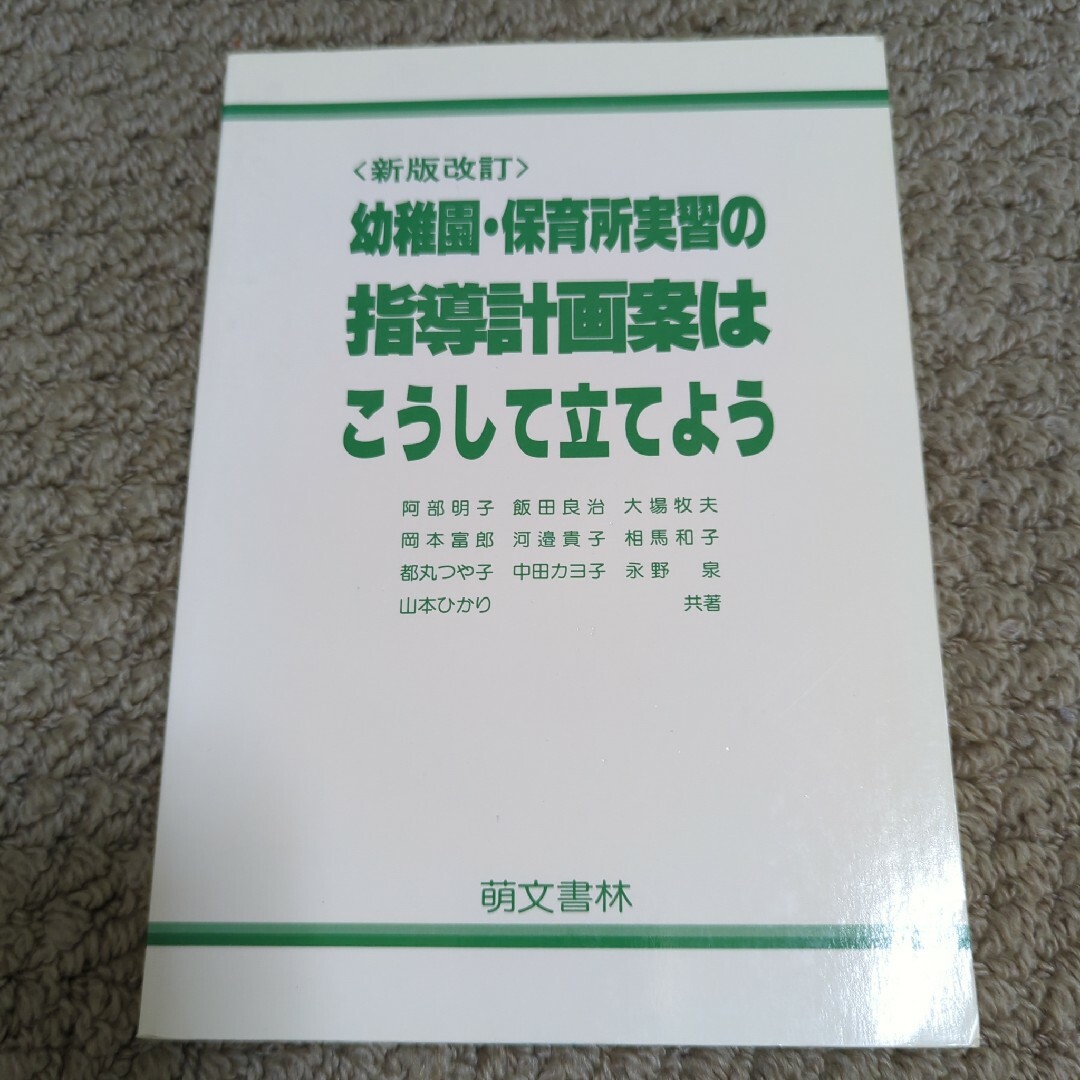 幼稚園・保育所実習の指導計画案はこうして立てよう その他のその他(その他)の商品写真