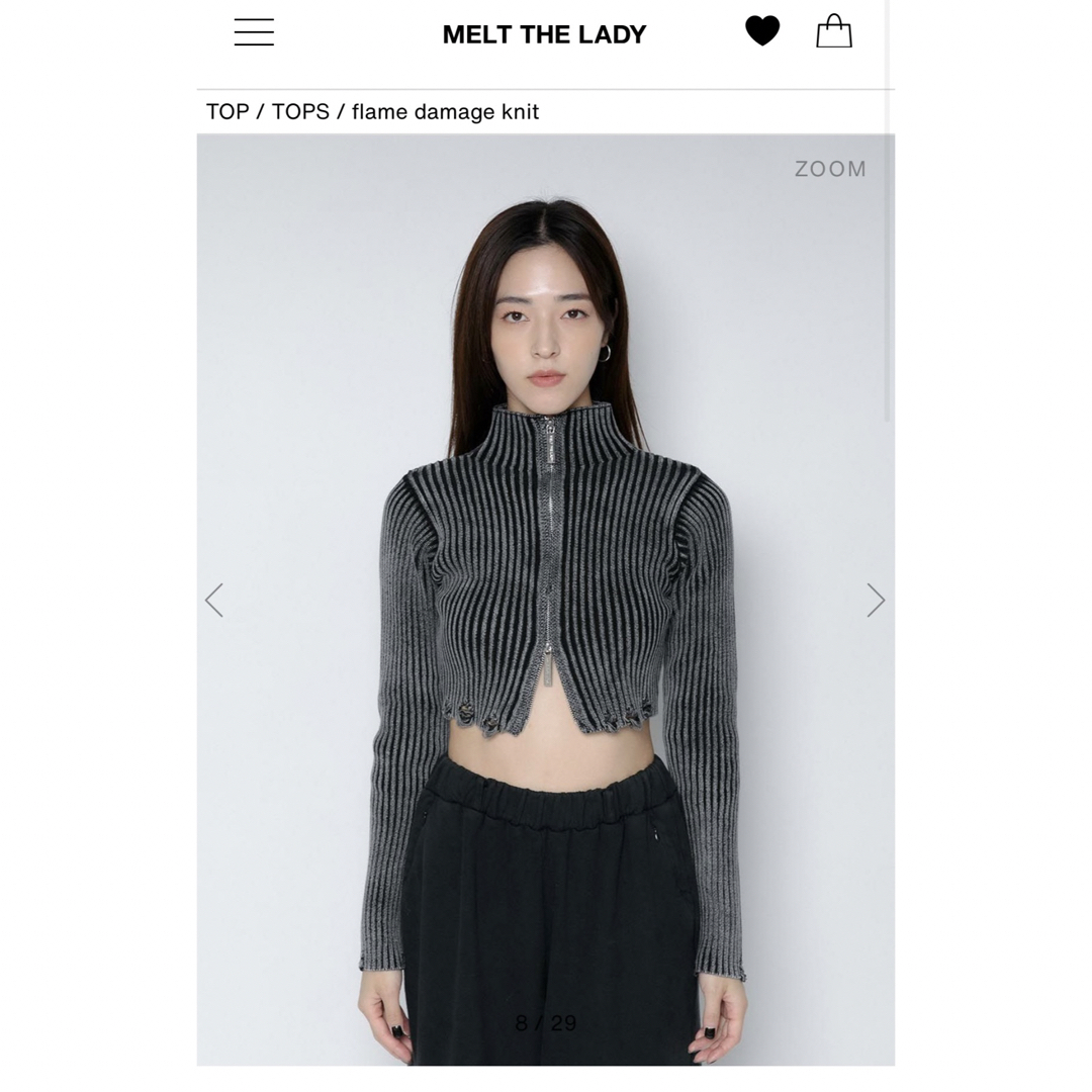 melt the lady flame damage knit メルトザレディ