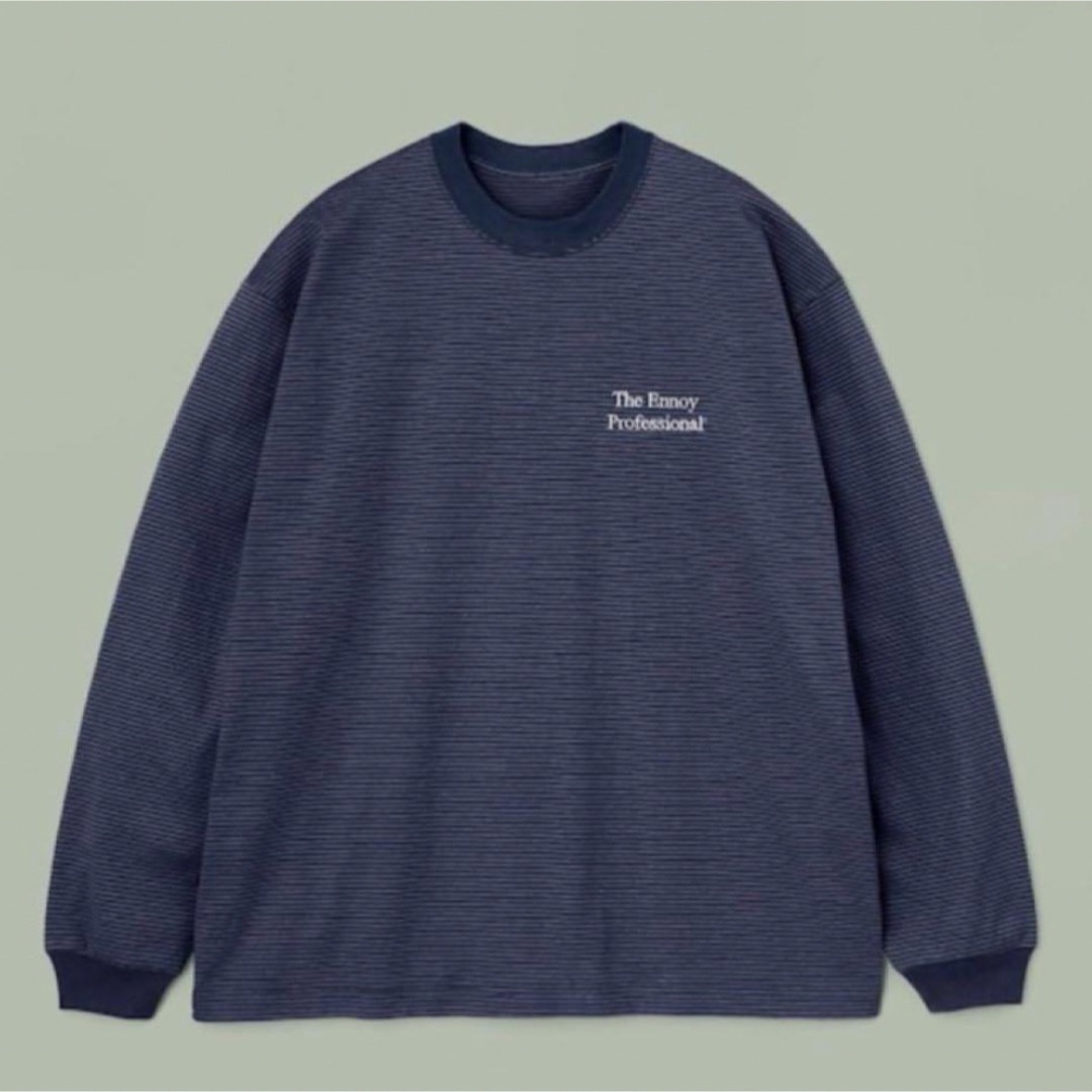 Tシャツ(長袖/七分)ennoy L/S BORDER T-SHIRTS (NAVY × WHITE)