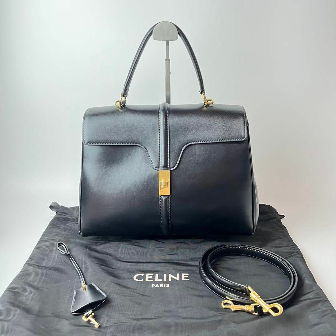 AYの全商品セリーヌ CELINE セーズ16 ミディアム ショルダーハンドバッグ 2way