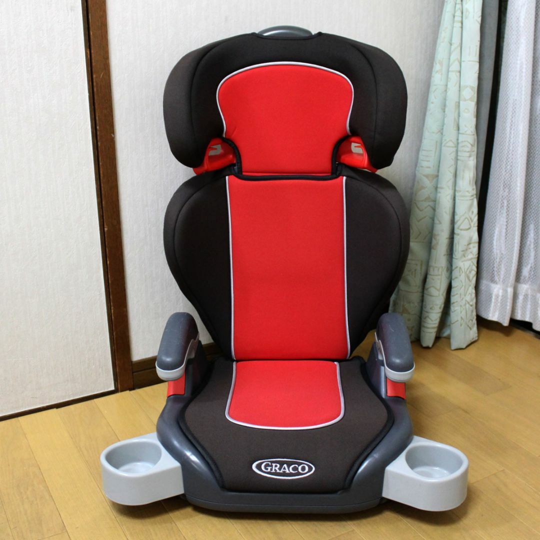 Greco(グレコ)の美品 ＧＲＡＣＯ ジュニアシート◆長く使えるロングユースモデル キッズ/ベビー/マタニティの外出/移動用品(自動車用チャイルドシート本体)の商品写真