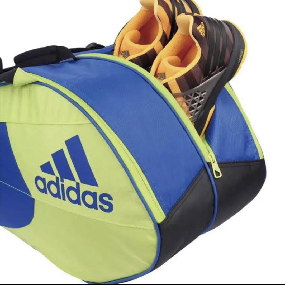 adidas(アディダス)のadidas  ラケットバッグ バドミントン 9本入 ソーラーイエロー スポーツ/アウトドアのスポーツ/アウトドア その他(バドミントン)の商品写真