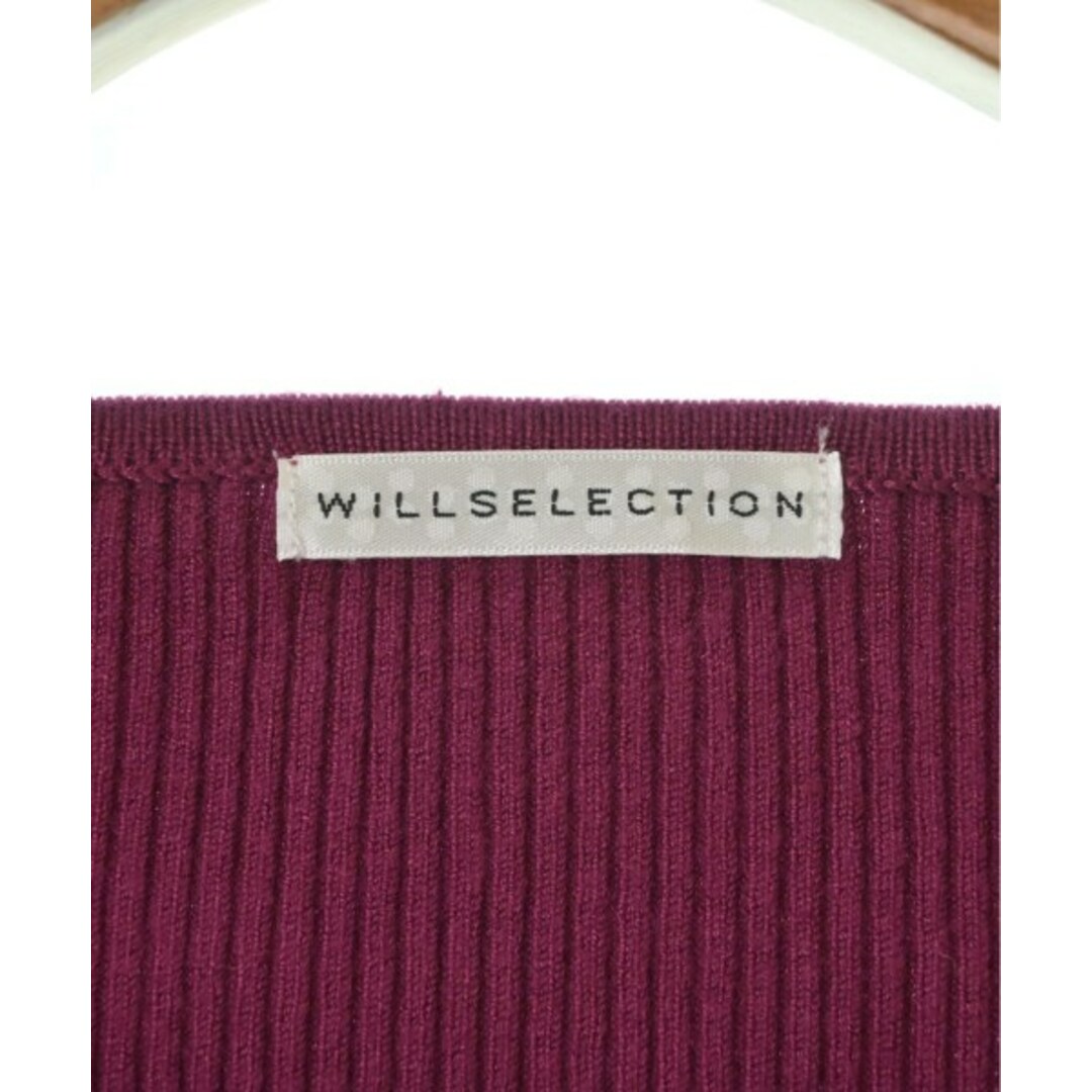 WILLSELECTION(ウィルセレクション)のWILLSELECTION ウィルセレクション ニット・セーター M 赤紫 【古着】【中古】 レディースのトップス(ニット/セーター)の商品写真