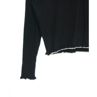 LANVIN en Bleu - LANVIN en bleu ニット・セーター 38(M位) 黒 【古着