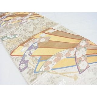 平和屋-こころ店□六通柄袋帯 唐織 地紙花文 金銀糸 正絹 逸品 B ... 平和屋-こころ店■西陣さの善謹製 六通柄袋帯 寿光織 高砂 銀糸 証紙付き 正絹 逸品 B-cy5286