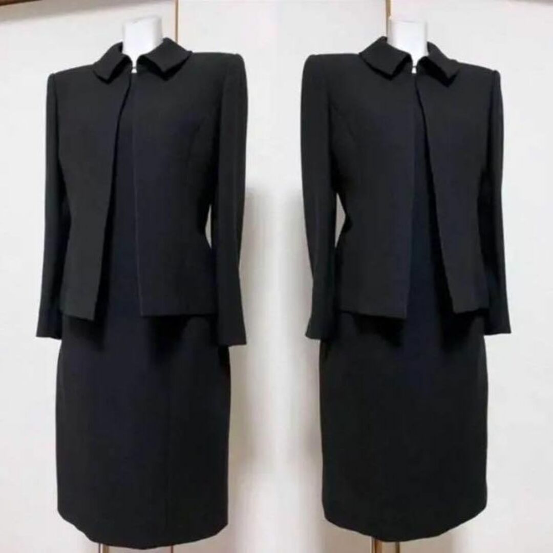☆当日発送可能【美品】ユキトリイ 高級喪服礼服 ワンピーススーツ□の