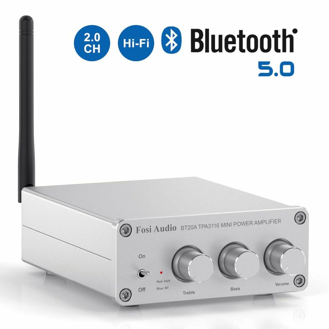 Fosi Audio BT20A-S 200W Bluetooth 5.0アンプ