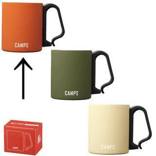 CAMPS カラビナステンレスマグ★オレンジ(食器)