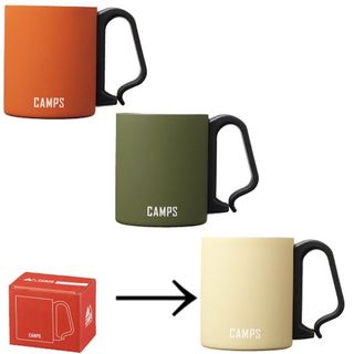 CAMPS カラビナステンレスマグ★イエロー(食器)