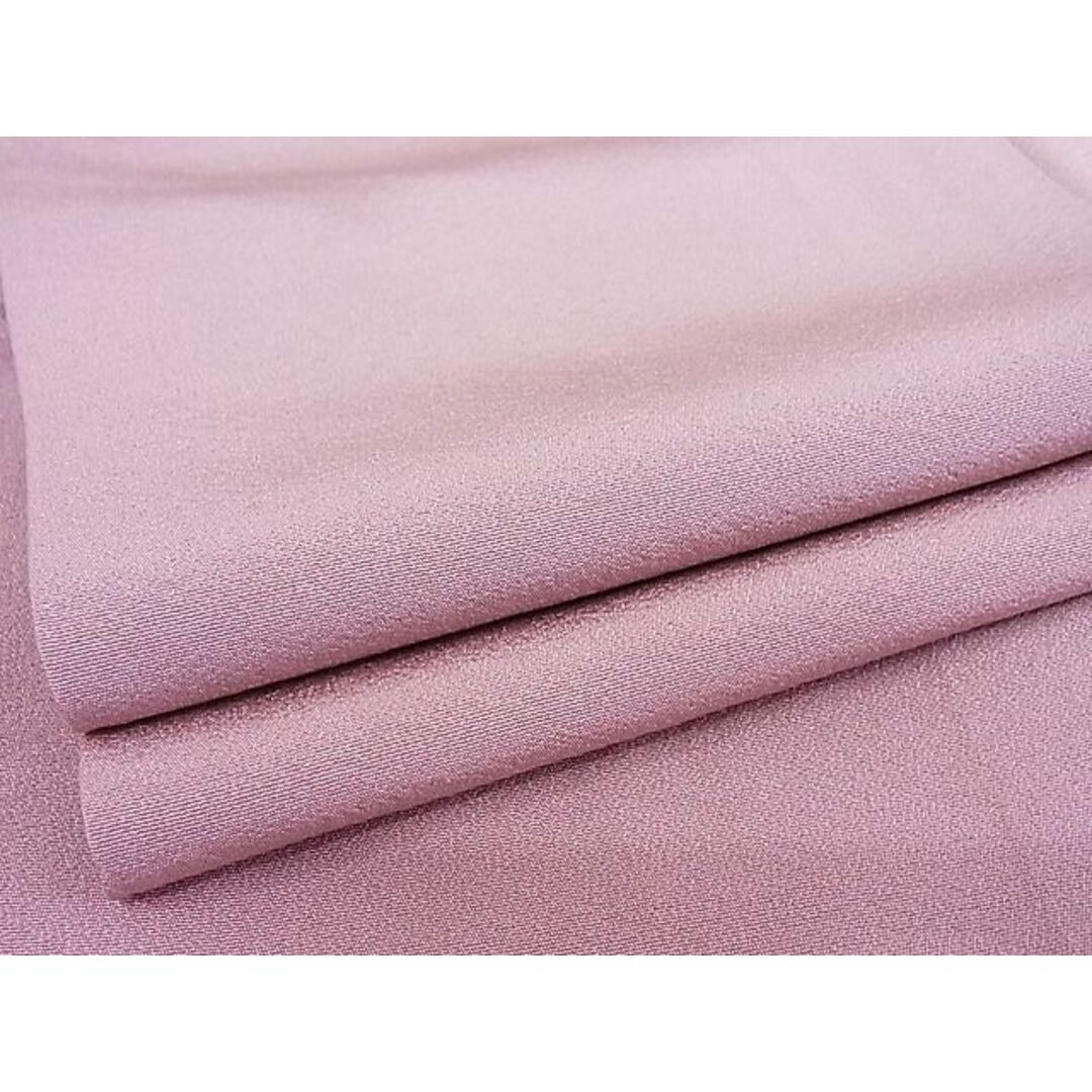 平和屋-こころ店■上質な色無地 淡紅藤色 着丈156.5cm 裄丈64cm 正絹 逸品 B-ey5353