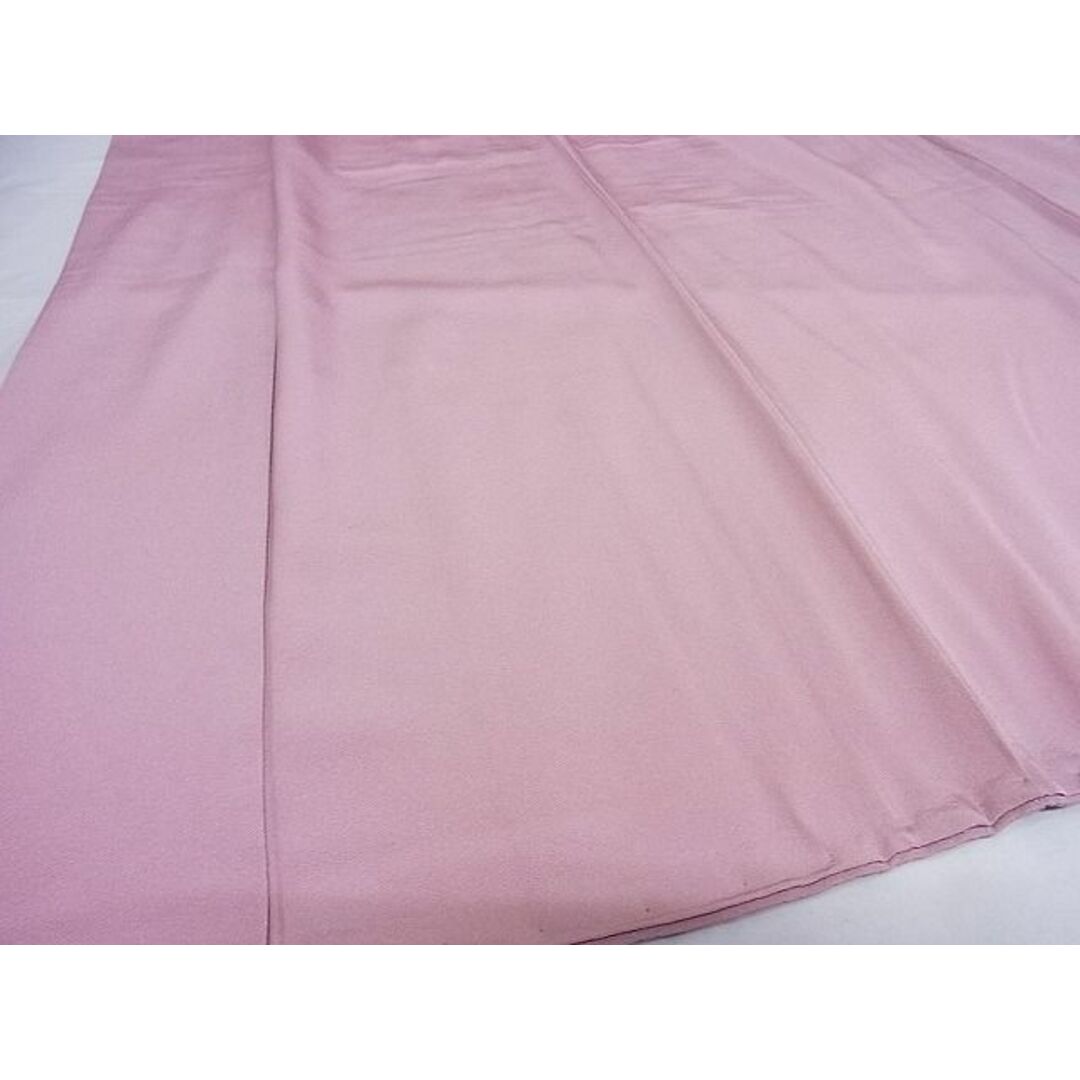 平和屋-こころ店■上質な色無地 淡紅藤色 着丈156.5cm 裄丈64cm 正絹 逸品 B-ey5353