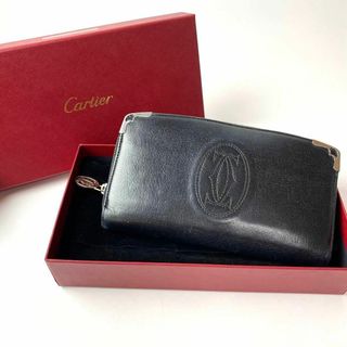 カルティエ(Cartier)のカルティエ Cartier マルチェロ ラウンドファスナー 長財布 レザー(財布)