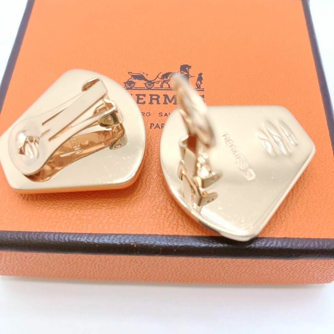 Hermes(エルメス)の【極美品】エルメス 　Hermès　イヤリング 七宝焼き エマイユ ゴールド レディースのアクセサリー(イヤリング)の商品写真