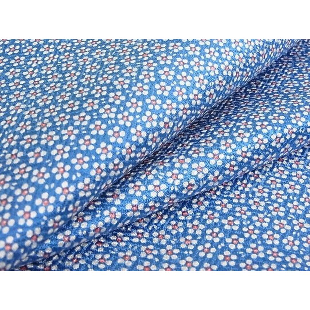 平和屋-こころ店■上質な紬 舞花文 着丈168cm 裄丈68cm 正絹 逸品 未使用 B-np8657