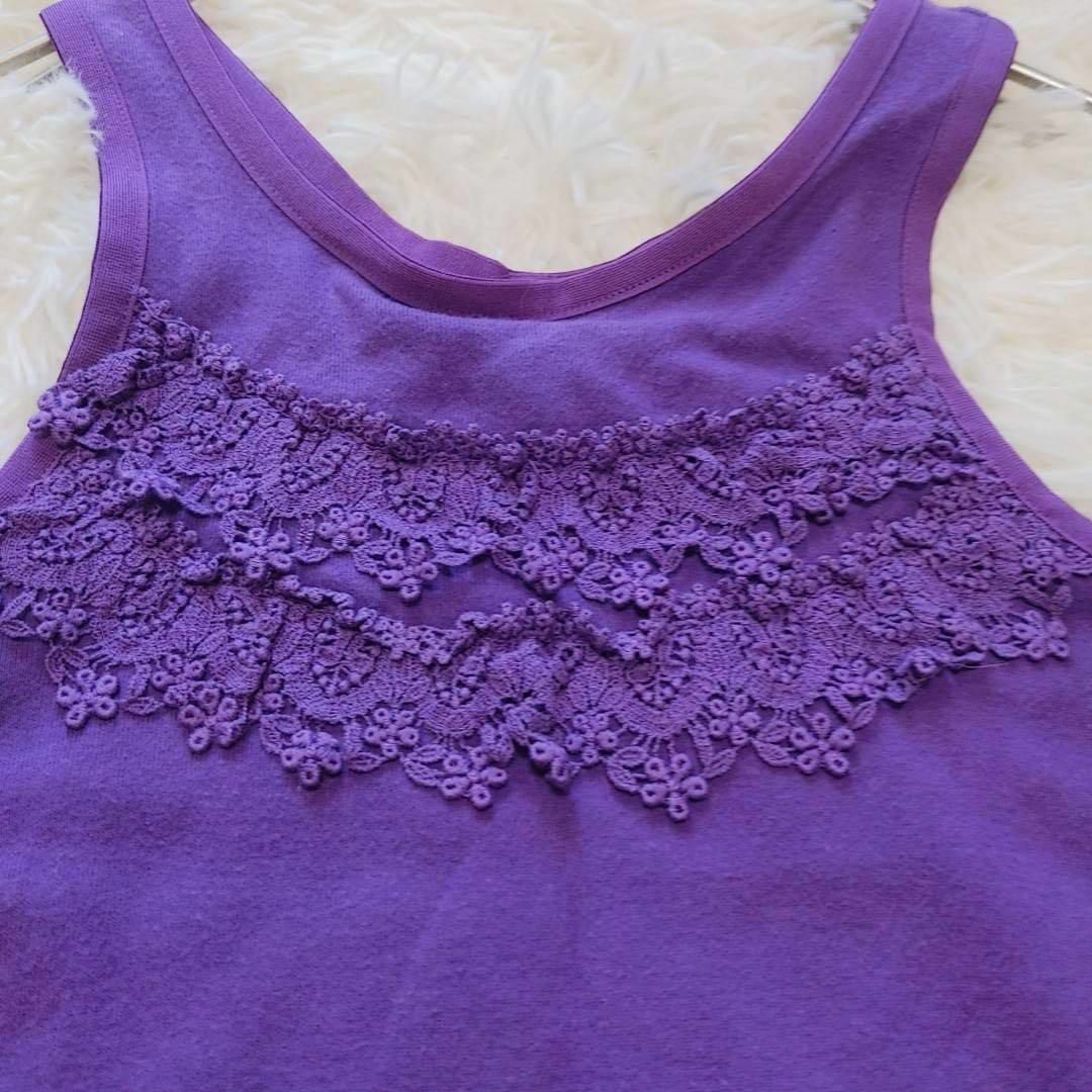 ANNA SUI(アナスイ)の【ANNA SUI mini】アナスイ（120）タンクトップ レース キッズ/ベビー/マタニティのキッズ服女の子用(90cm~)(Tシャツ/カットソー)の商品写真