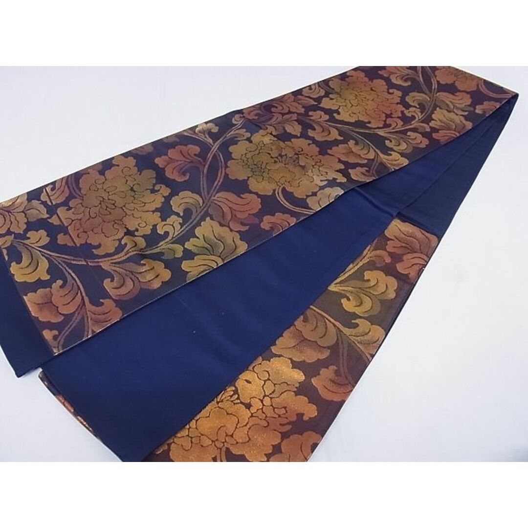 平和屋-こころ店□六通柄袋帯 花唐草文 金糸 正絹 逸品 A-az5924の通販 ...