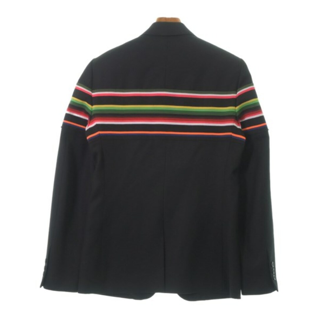 RAF SIMONS(ラフシモンズ)のRAF SIMONS ジャケット 46(M位) 黒xピンクx黄緑等(ボーダー) 【古着】【中古】 メンズのジャケット/アウター(その他)の商品写真