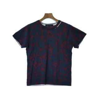 マークジェイコブス(MARC JACOBS)のMARC JACOBS Tシャツ・カットソー XS エンジx紺(総柄) 【古着】【中古】(Tシャツ/カットソー(半袖/袖なし))