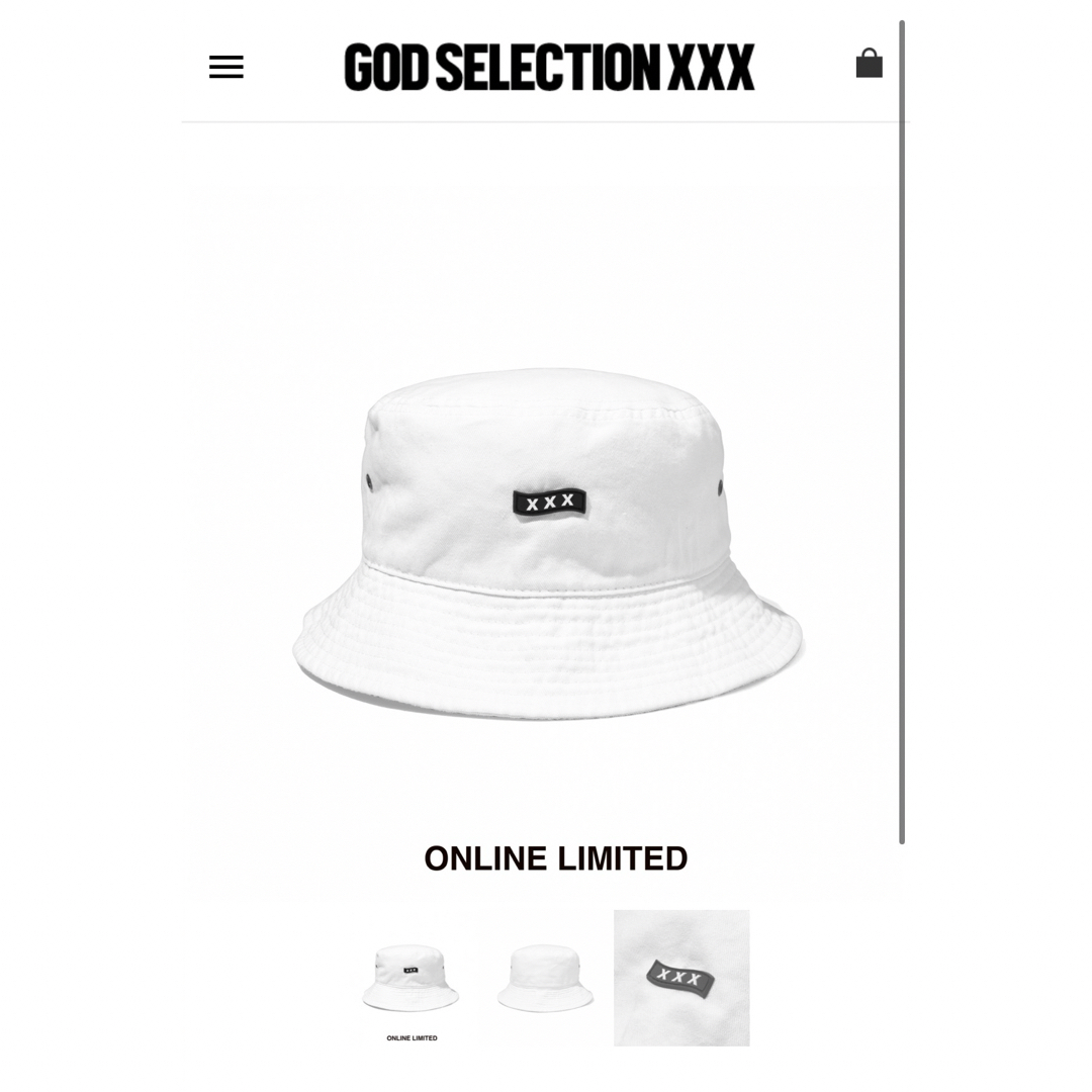 GOD SELECTION XXX(ゴッドセレクショントリプルエックス)のGOD SELECTION XXX バケットハット メンズの帽子(ハット)の商品写真