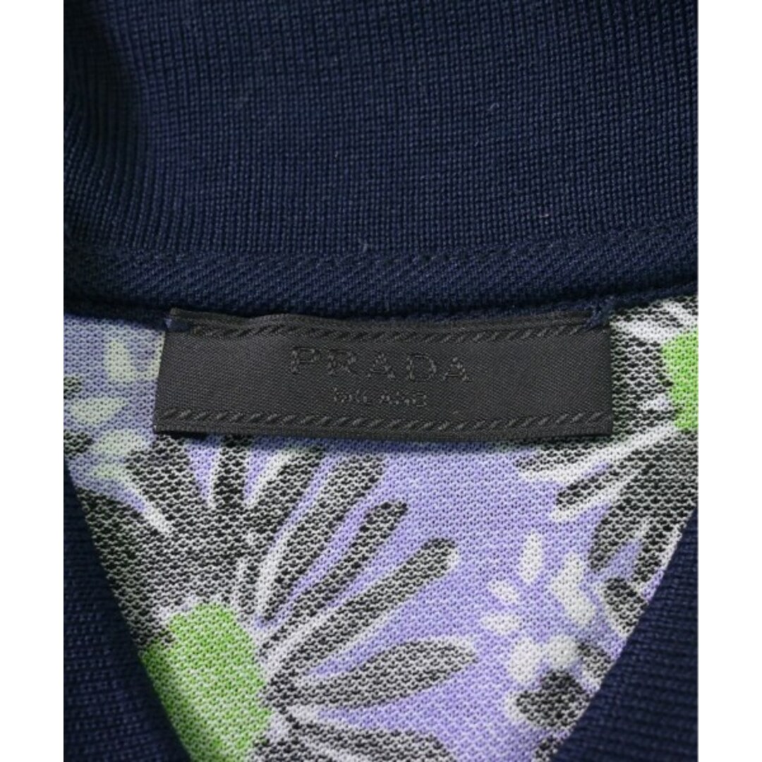 PRADA プラダ Tシャツ・カットソー S 黒x白x紫等(花柄)