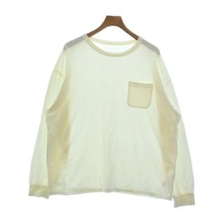 ユニフォームエクスペリメント(uniform experiment)のuniform experiment Tシャツ・カットソー M オフホワイト 【古着】【中古】(Tシャツ/カットソー(半袖/袖なし))