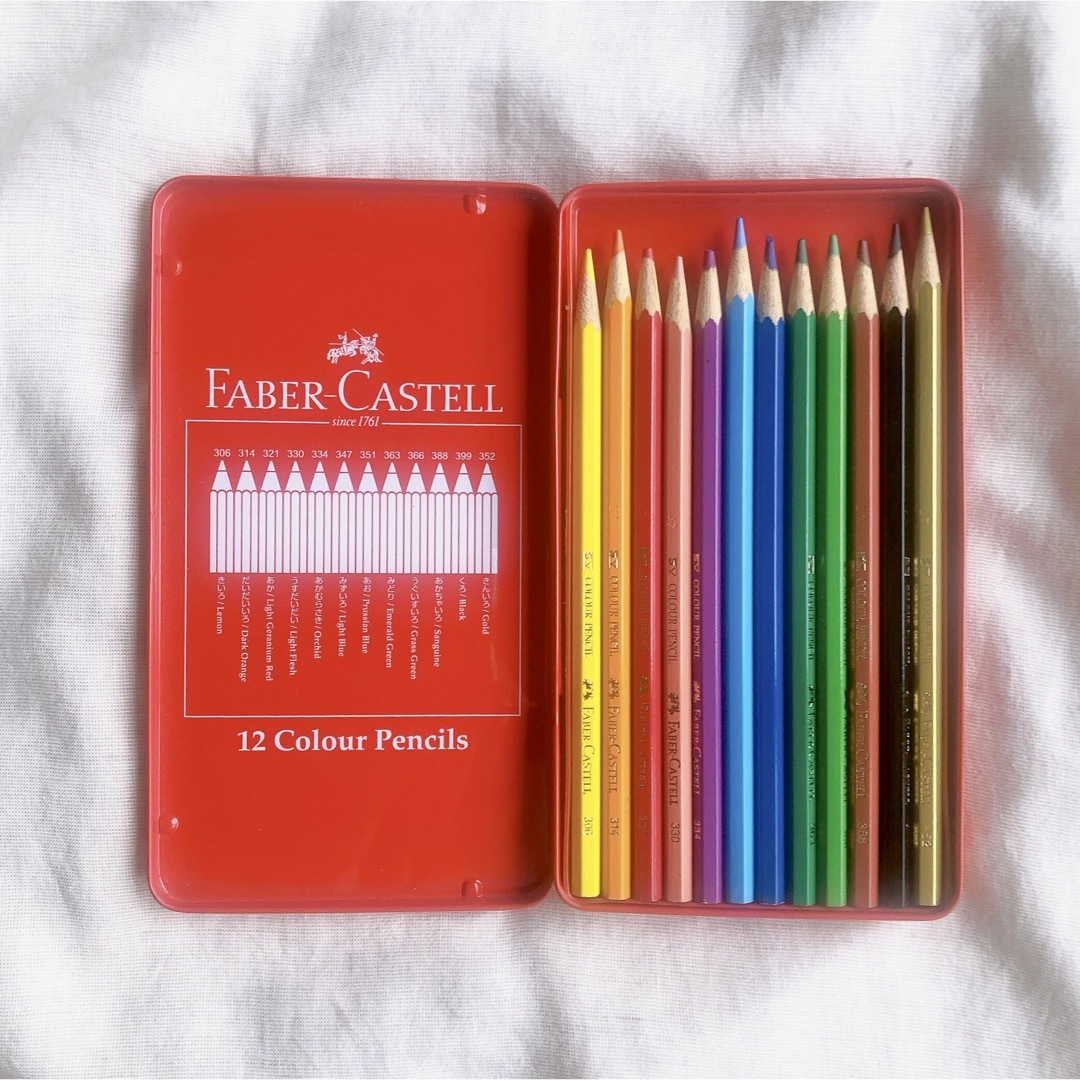 FABER-CASTELL(ファーバーカステル)の【ファーバーカステル】FABER-CASTELL色鉛筆12色TFC-CP/12C エンタメ/ホビーのアート用品(色鉛筆)の商品写真