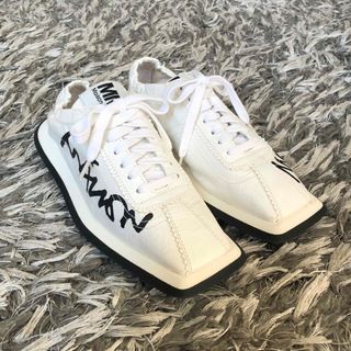 MM6 MAISON MARGIELA ツイル アンクルブーツ ピンストライプ