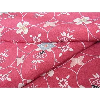 平和屋-こころ店□上質な小紋 花尽くし 着丈141cm 裄丈62cm 正絹 逸品 ...