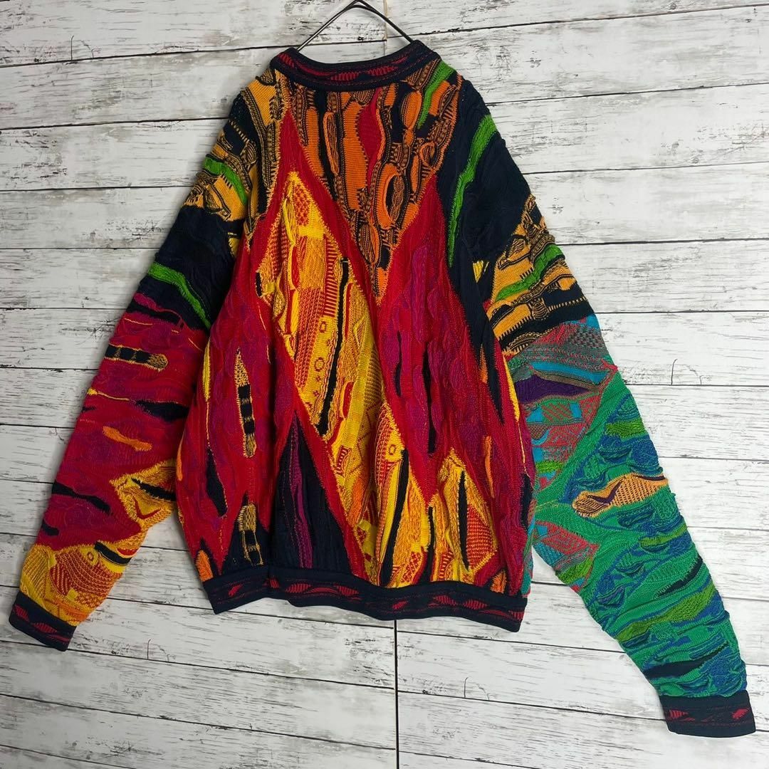 幻の1点モノ】coogi クージー 立体 編込み 3Dニット 即完売モデル-