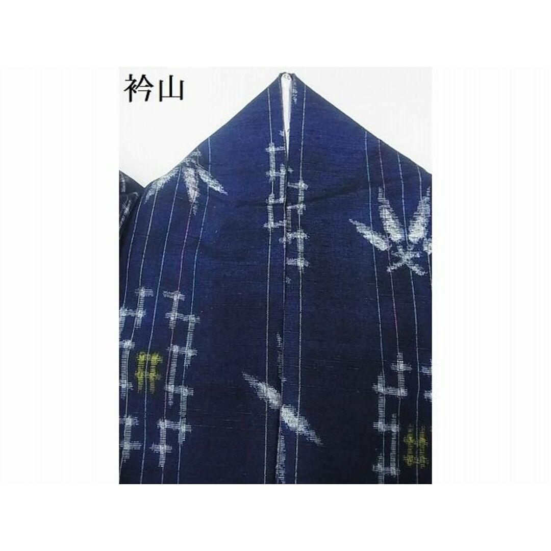 平和屋-こころ店■上質な紬 単衣 草花間道 井桁絣 着丈156.5cm 裄丈61.5cm 正絹 逸品 B-zg6290 平和屋-こころ店■上質な紬 井桁 着丈164.5cm 裄丈63.5cm 正絹 逸品 A-ja4246