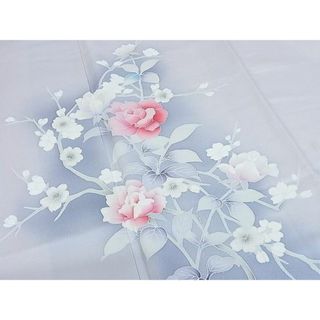 平和屋-こころ店■訪問着 友禅 作家物 枝花文 着丈161cm 裄丈65cm 正絹 逸品 B-oa5753