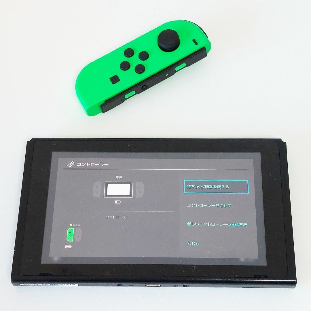 Nintendo Switch(ニンテンドースイッチ)のNintendo Switch Joy-Con ジョイコン 左 ネオングリーン エンタメ/ホビーのゲームソフト/ゲーム機本体(その他)の商品写真