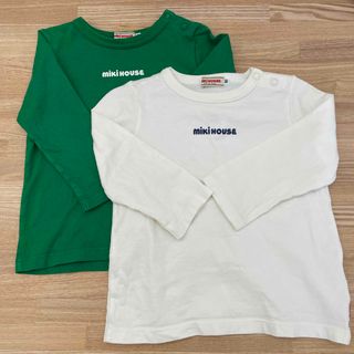 ミキハウス(mikihouse)のミキハウス　長袖T  90 2枚セット(Tシャツ/カットソー)