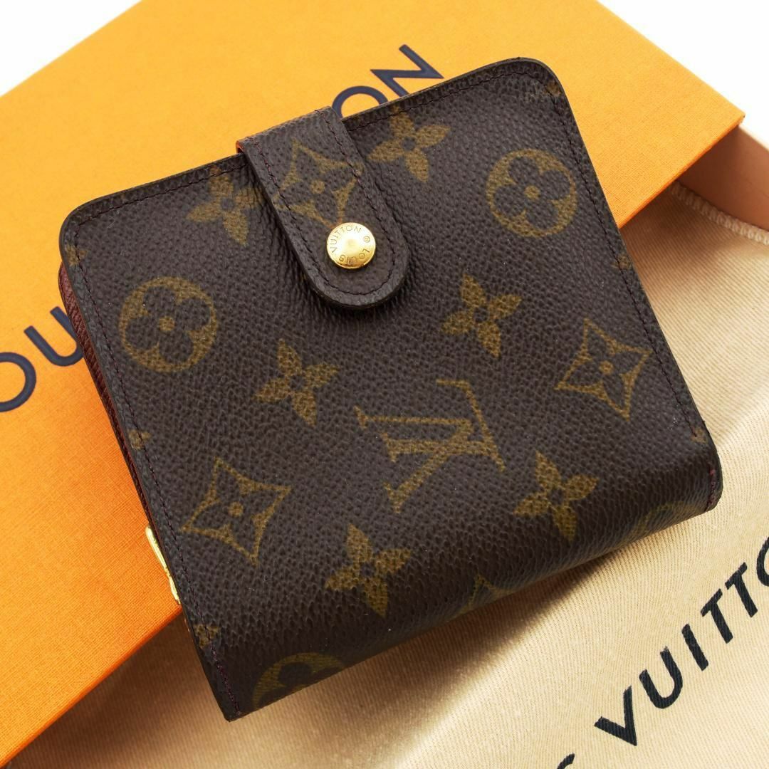 LOUIS VUITTON - 極美品✨ ルイヴィトン モノグラム コンパクトジップ ...