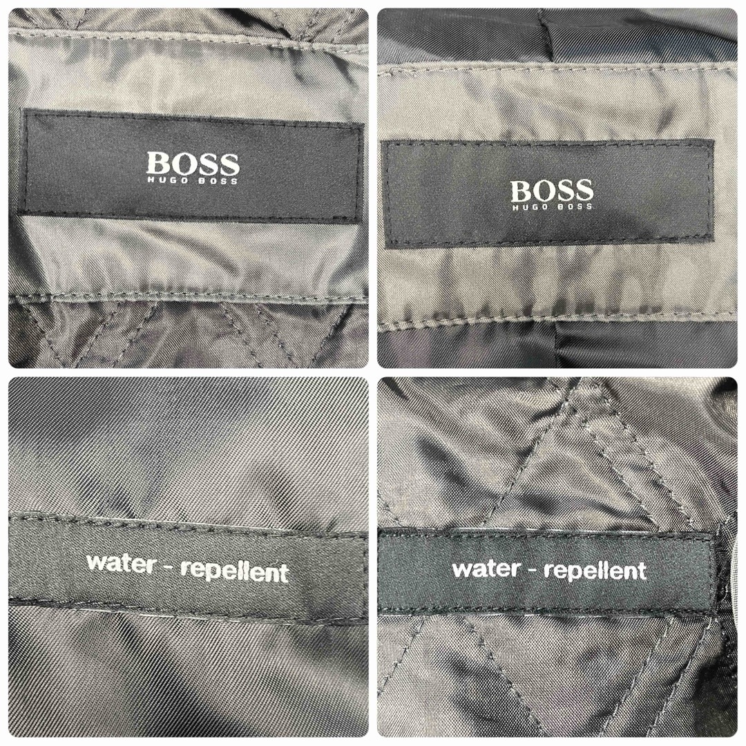 HUGO BOSS(ヒューゴボス)のHUGO boss ステンカラーコート　ライナー・ベルト付　ブラック　黒タグ メンズのジャケット/アウター(ステンカラーコート)の商品写真