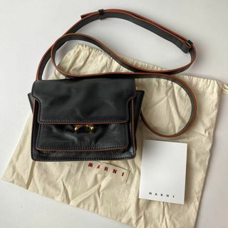 【新品未使用】 MARNI マルニ バッグ ショルダーバッグ ブラック ボア POCHETTE W/STRAP PHMO0011L0LM071