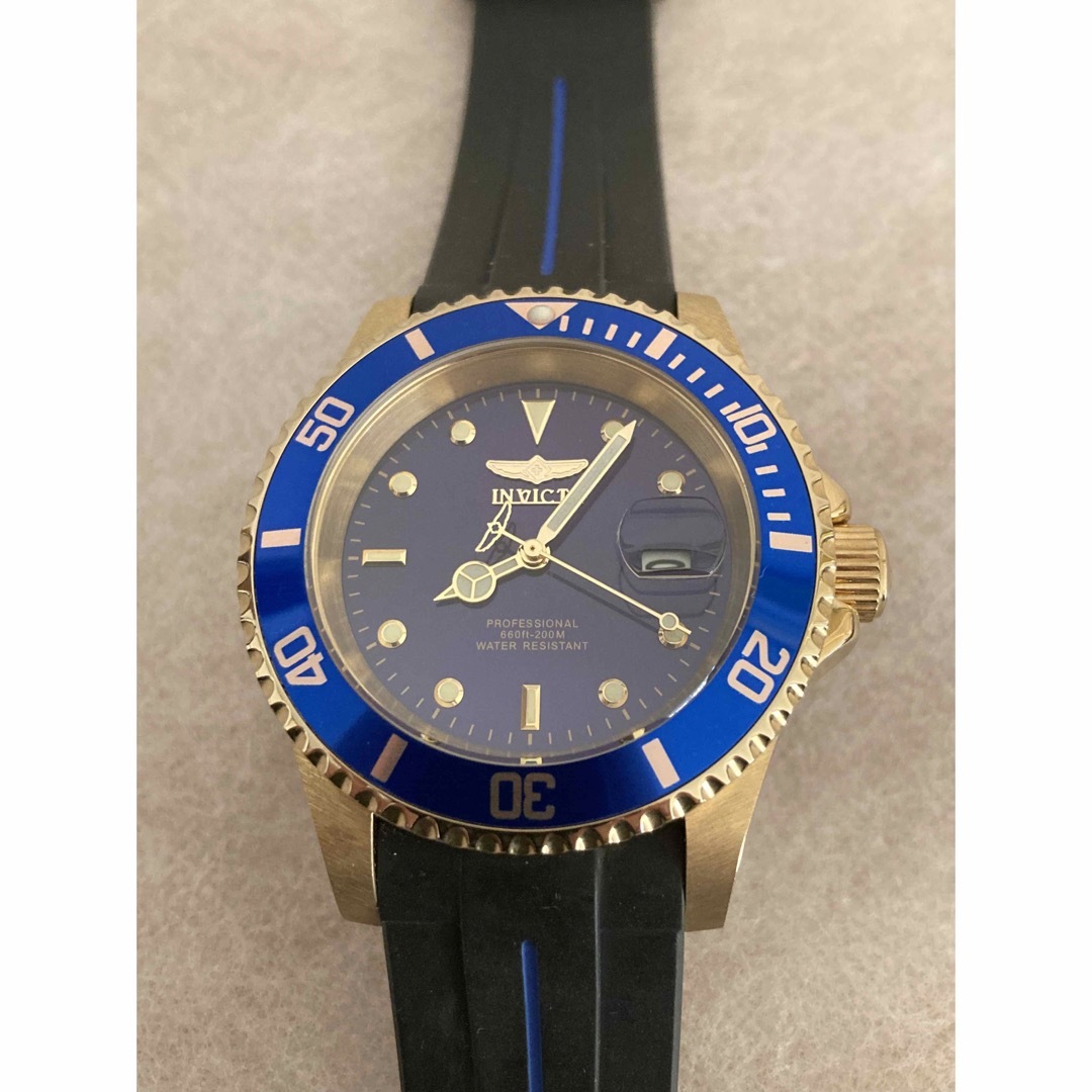 稼働☆美品☆INVICTA PRO DIVER QZ腕時計 200m防水-