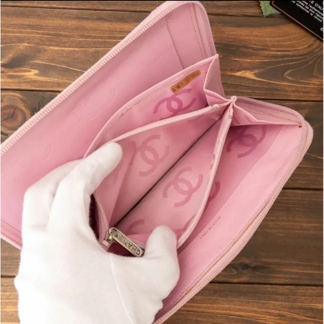 CHANEL - 【超美品】シャネル カンボンライン 長財布 オーガナイザー